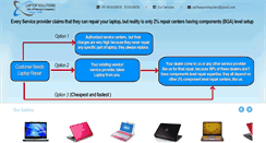 Desktop Screenshot of laptop-solutions.in